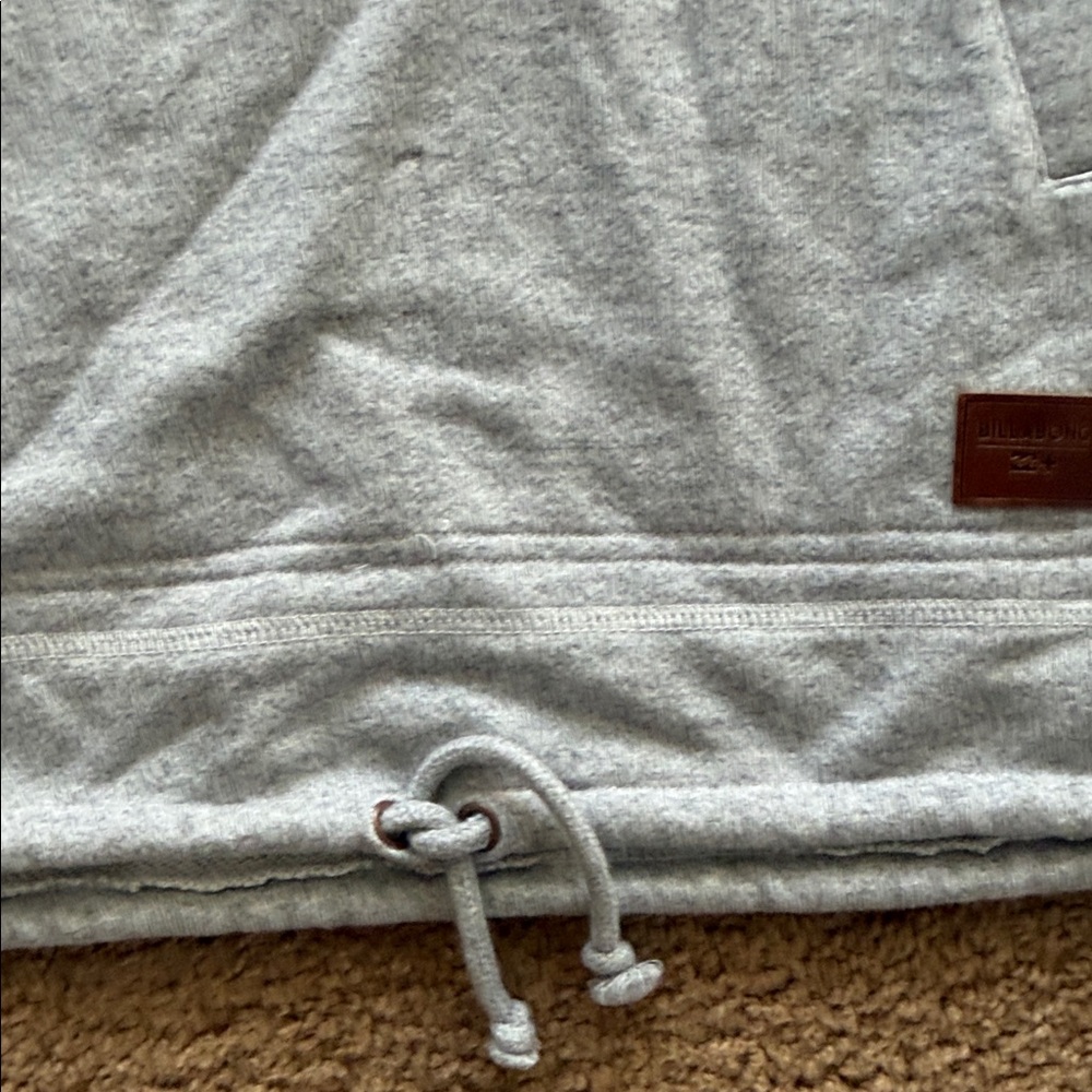 Billabong Heather Gray Sherpa-Lined Hooded Pullover - Picture 3 of 11